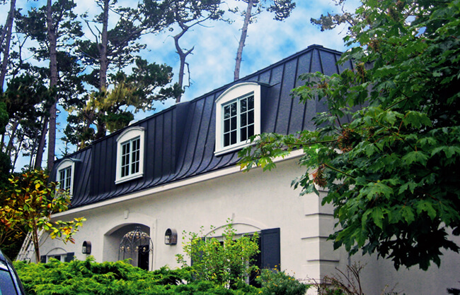 Custom metal roof fabrication